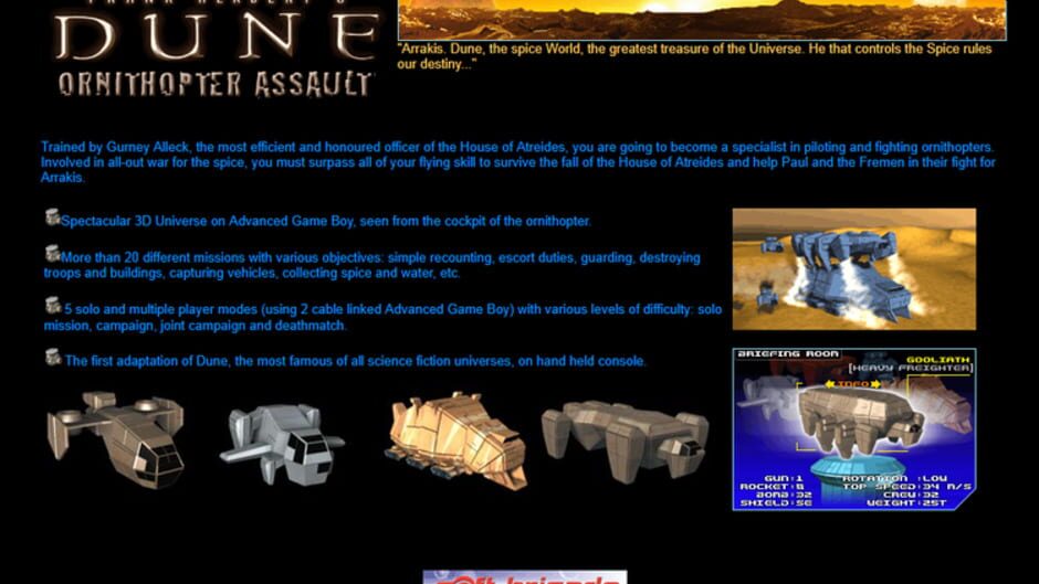 Frank Herbert's Dune - Ornithopter Assault screenshot