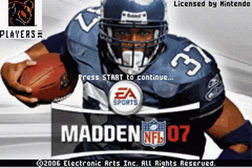Madden NFL 07 screenshot