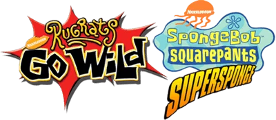 2 Games in 1: Rugrats: Go Wild + SpongeBob SquarePants: SuperSponge logo