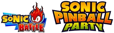 2 Games in 1: Sonic Battle + Sonic Pinball Party logo