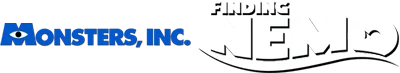 2 Games in 1: Monsters, Inc. + Finding Nemo logo
