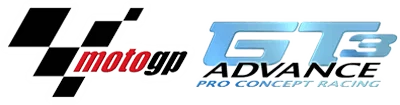 2 Games in 1: Moto GP + GT Advance 3: Pro Concept Racing logo