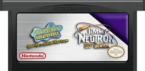 2 Games in 1: SpongeBob SquarePants: Battle for Bikini Bottom + Jimmy Neutron Boy Genius cart