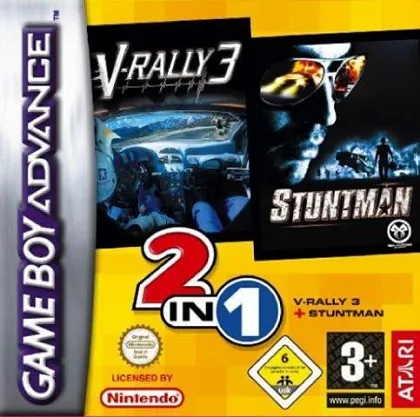2 in 1: V-Rally 3 + Stuntman cover art for Nintendo Game Boy Advance