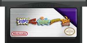 3 Games in 1: Rugrats: I Gotta Go Party + SpongeBob SquarePants: SuperSponge + Tak and the Power of Juju cart