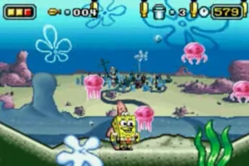 3 Games in 1: Rugrats: I Gotta Go Party + SpongeBob SquarePants: SuperSponge + Tak and the Power of Juju cover art for Nintendo Game Boy Advance