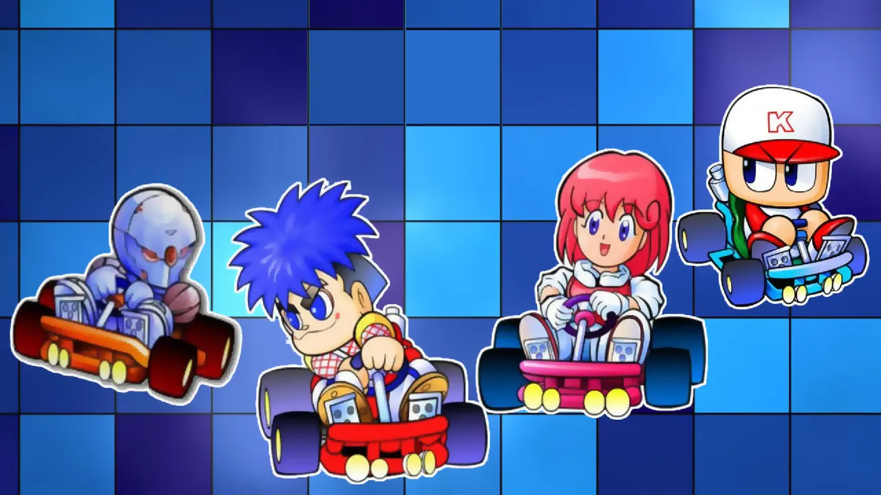 Backdrop artwork for Konami Krazy Racers