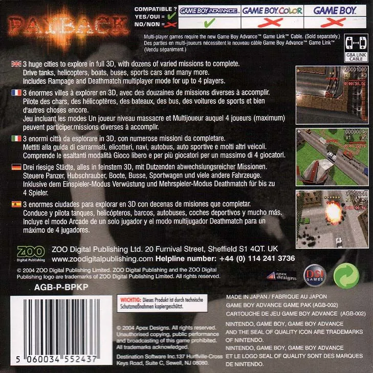 Payback box back