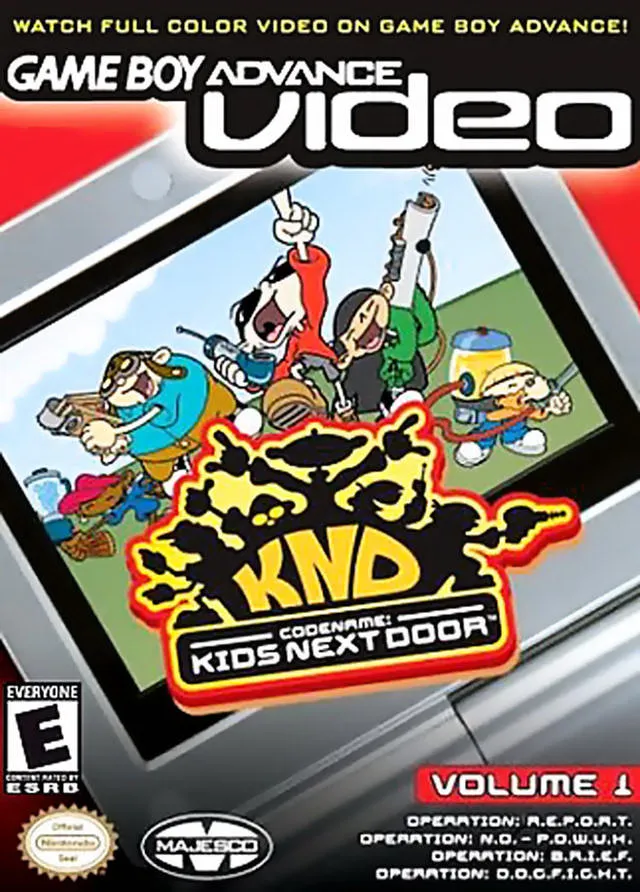 Game Boy Advance Video: Codename: Kids Next Door: Volume 1 cover art for Nintendo Game Boy Advance