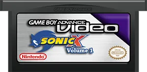 Game Boy Advance Video: Sonic X: Volume 1 cart