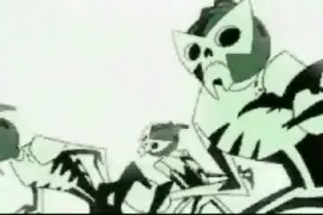 Backdrop artwork for Game Boy Advance Video: Super Robot Monkey Team: Hyper Force Go!: Volume 1