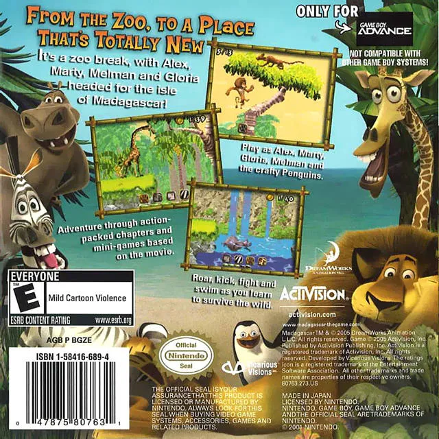 Madagascar box back