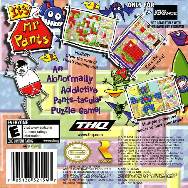 It's Mr. Pants box back