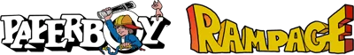 2 Games in One!: Paperboy + Rampage logo