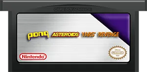3 Games in One!: Yars' Revenge + Asteroids + Pong cart