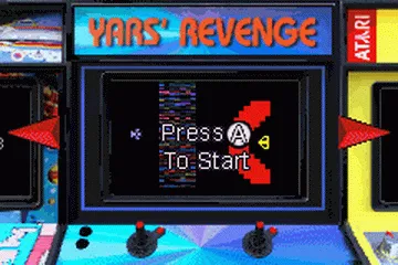 Backdrop artwork for 3 Games in One!: Yars' Revenge + Asteroids + Pong
