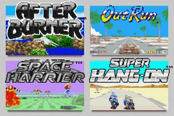 Backdrop artwork for Sega Arcade Gallery