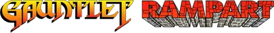 2 Games in One!: Gauntlet + Rampart logo