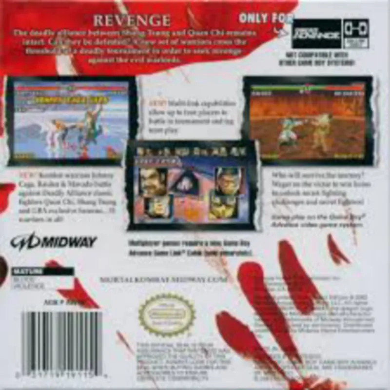 Mortal Kombat: Tournament Edition box back