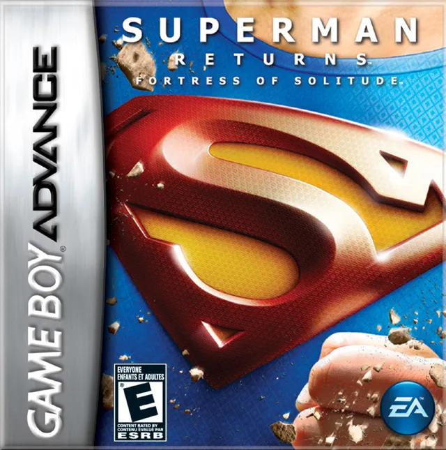 Superman Returns: Fortress of Solitude cover art for Nintendo Game Boy Advance