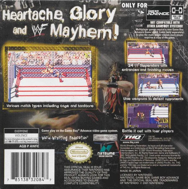 WWF Road to Wrestlemania box back