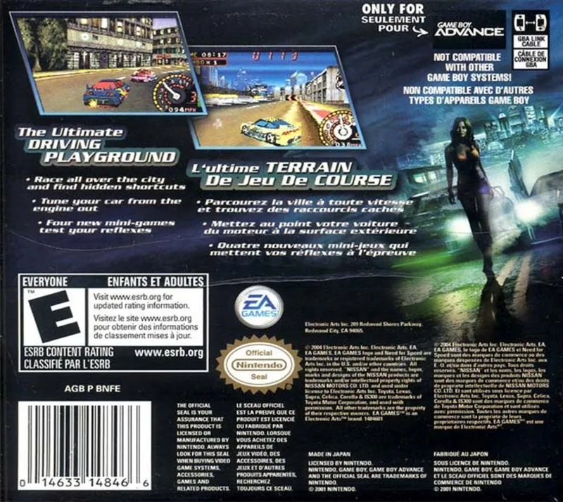 Need for Speed Underground 2 box back
