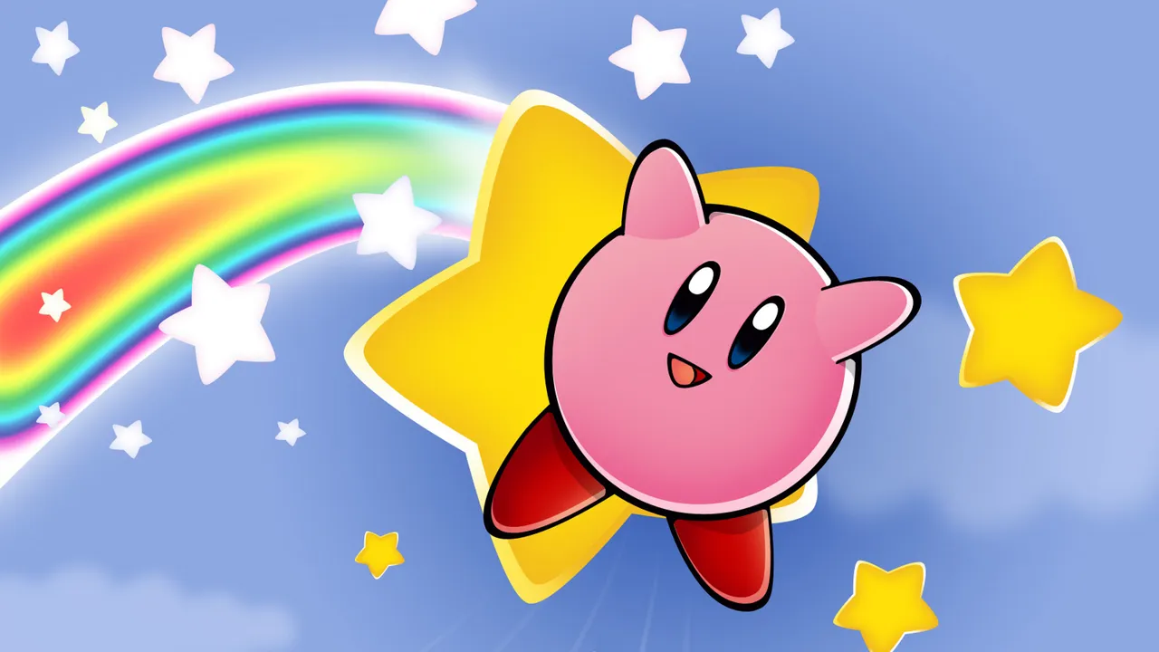 Backdrop artwork for Kirby & The Amazing Mirror