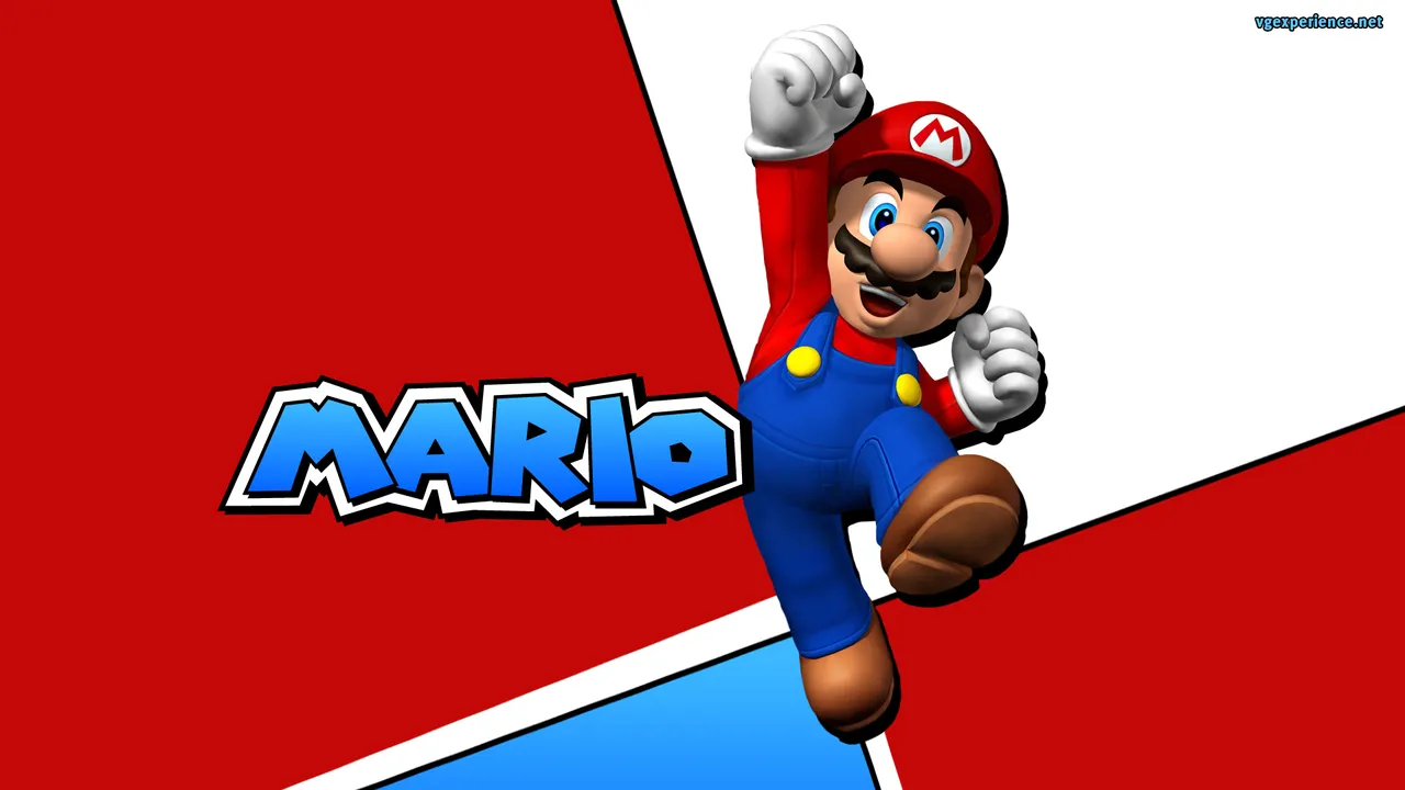 Backdrop artwork for Super Mario Advance