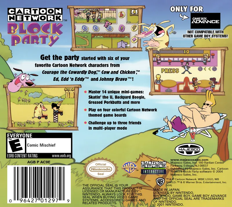 Cartoon Network Block Party box back
