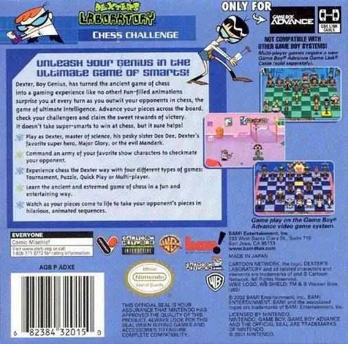 Dexter's Laboratory: Chess Challenge box back
