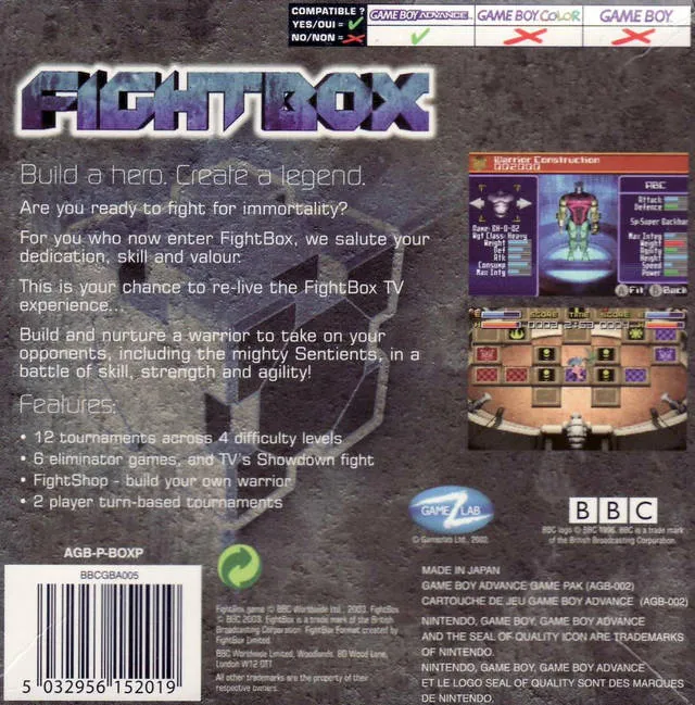 FightBox box back