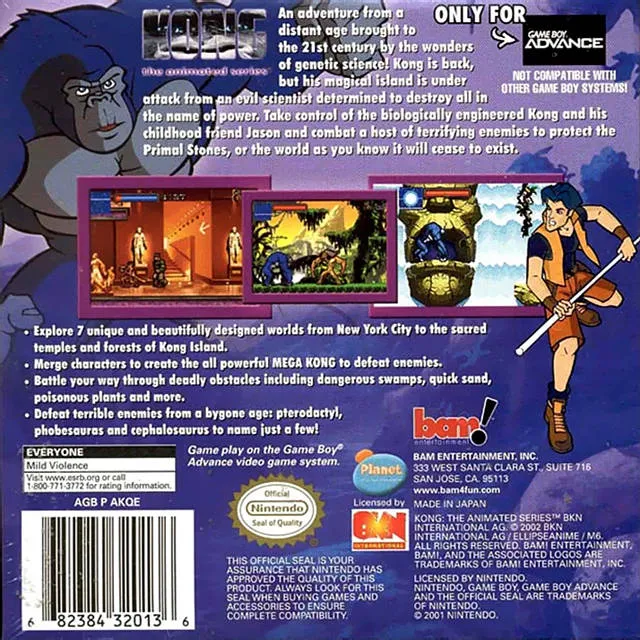 Kong: The Animated Series box back