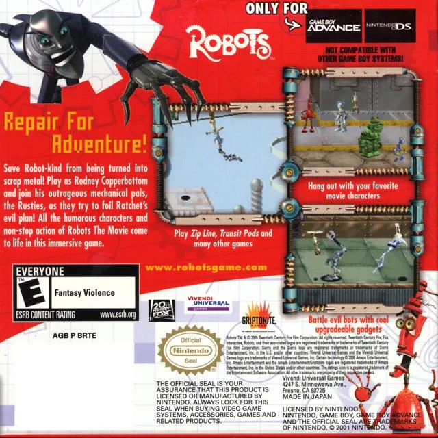 Robots box back