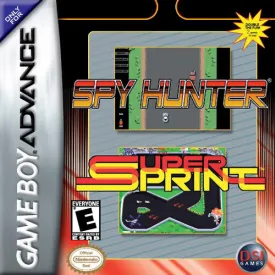 2 Games in One!: Spy Hunter + Super Sprint cover art for Nintendo Game Boy Advance