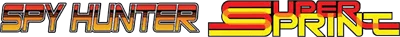 2 Games in One!: Spy Hunter + Super Sprint logo