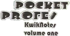 Pocket Professor: KwikNotes Volume One logo
