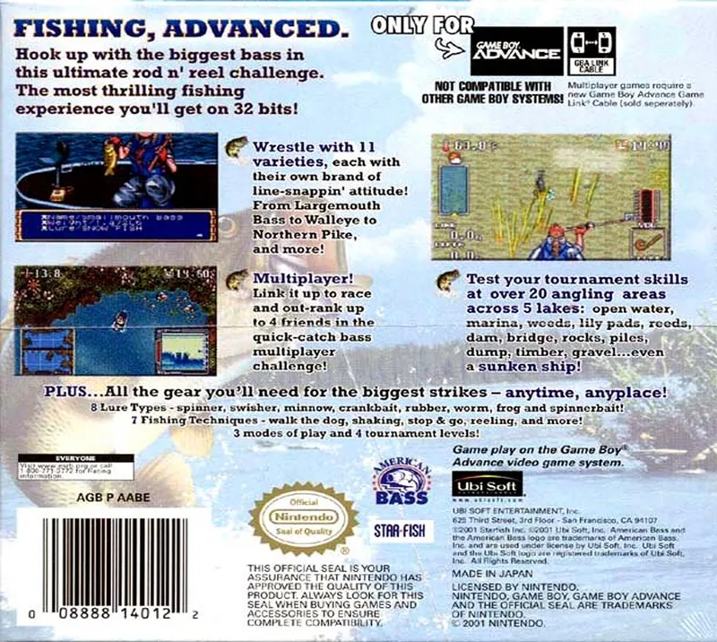 American Bass Challenge box back