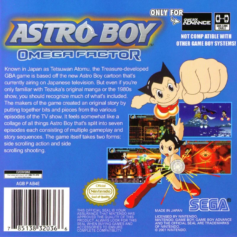 Astro Boy: Omega Factor box back