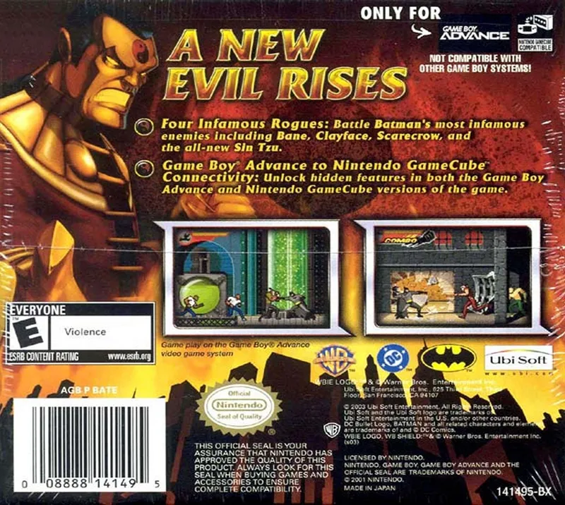 Batman: Rise of Sin Tzu box back