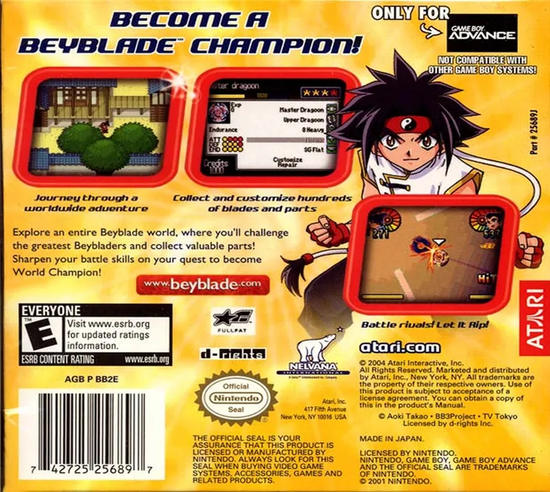 Beyblade: G-Revolution box back
