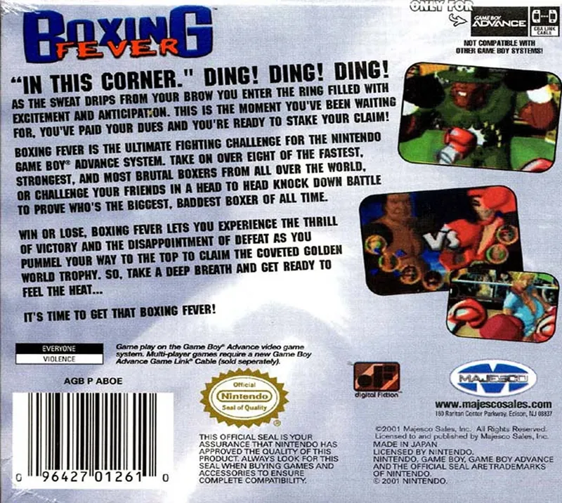 Boxing Fever box back