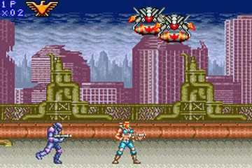 Backdrop artwork for Contra Advance: The Alien Wars EX