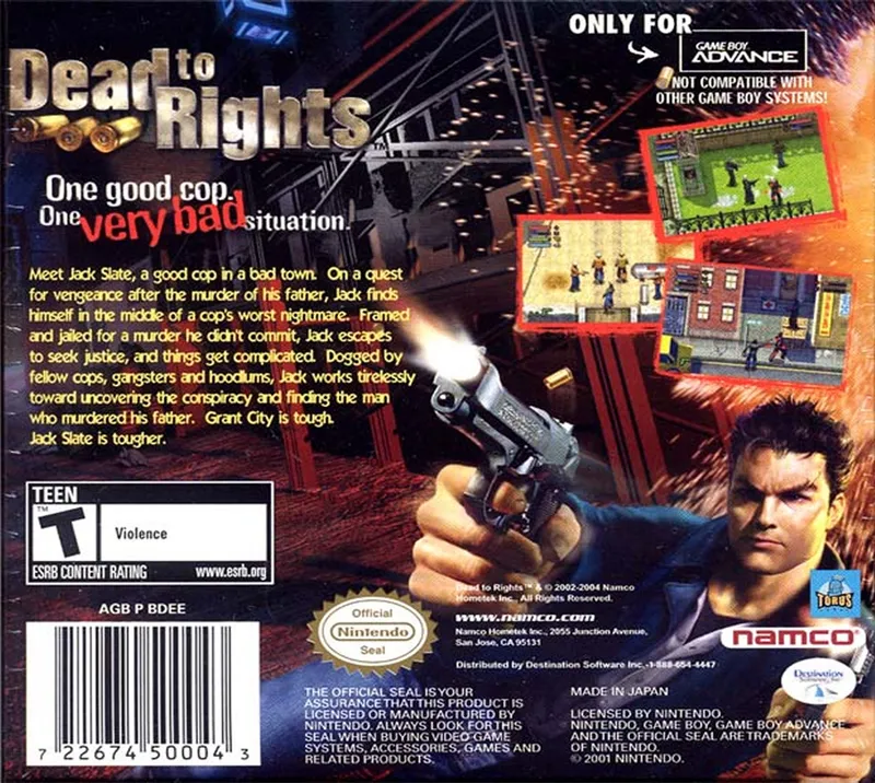 Dead to Rights box back