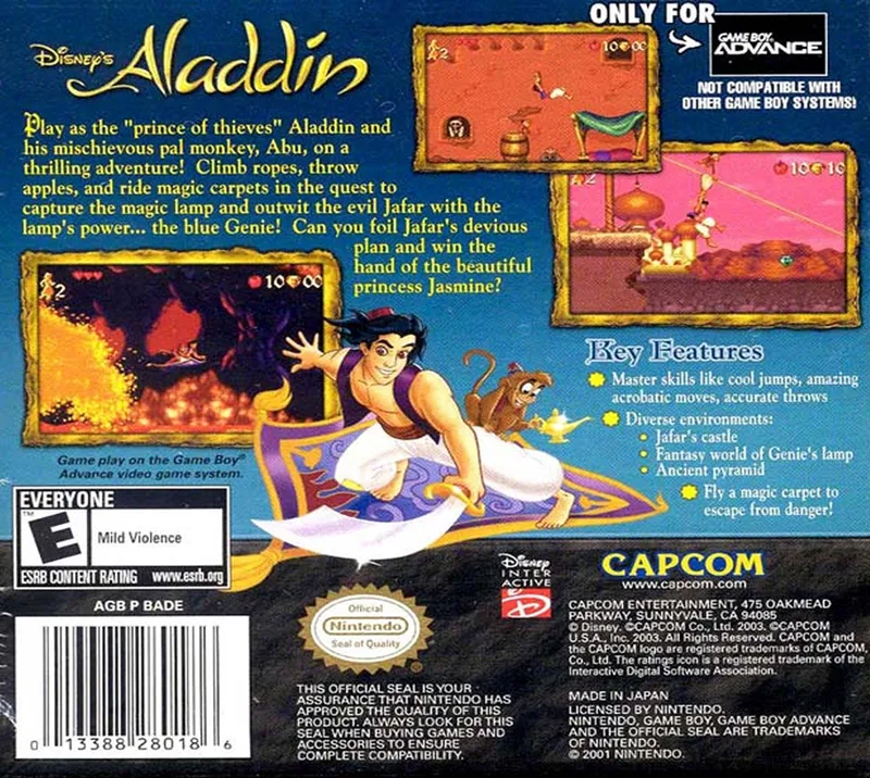 Aladdin box back