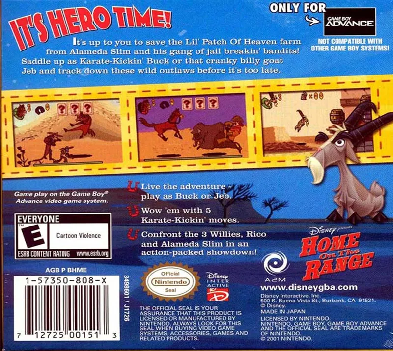 Home on the Range box back