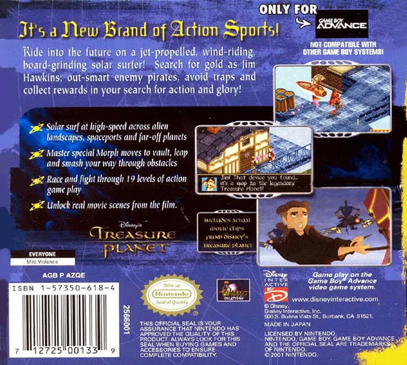 Treasure Planet box back