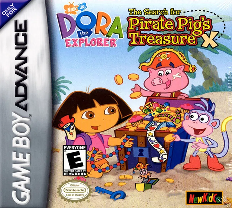 Dora the Explorer: The Search for Pirate Pig's Treasure cover art for Nintendo Game Boy Advance