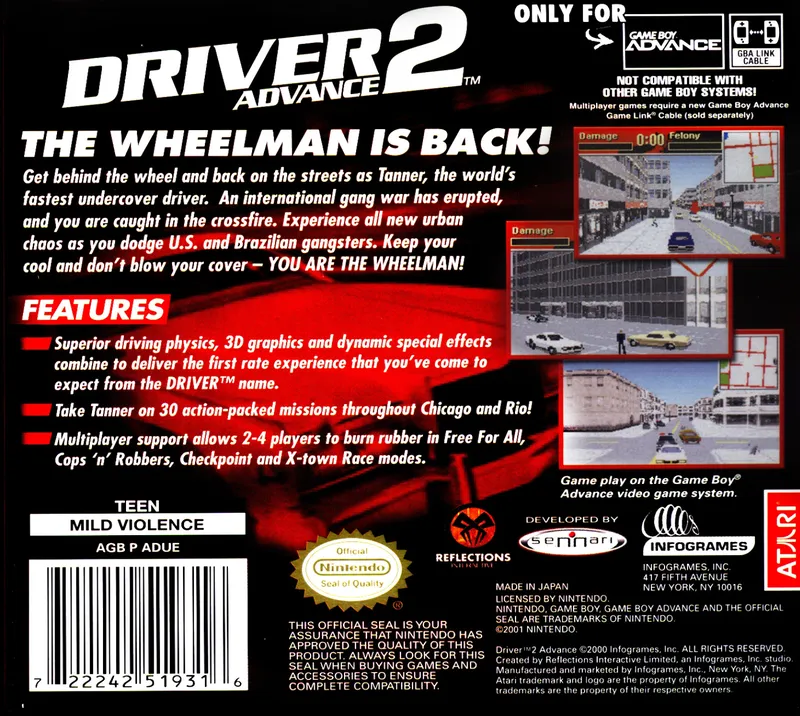 Driver 2 Advance box back