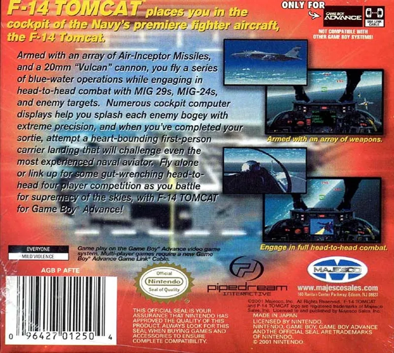 F-14 Tomcat box back