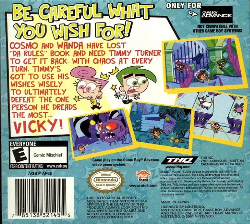 The Fairly OddParents!: Breakin da Rules box back